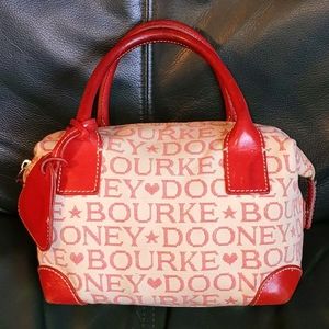 Dooney & Bourke monogram red canvas purse